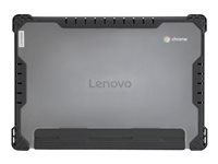 Lenovo - Hårt fodral för bärbar dator - svart, transparent - för 100e (2nd Gen) 82GJ; 100e Chromebook (2nd Gen) MTK 81QB 4X40V09689