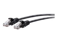 C2G 15ft (4.5m) Cat6a Snagless Unshielded (UTP) Slim Ethernet Network Patch Cable - Black - Patch-kabel - RJ-45 (hane) till RJ-45 (hane) - 4.5 m - 4.8 mm - UTP - CAT 6a - hakfri, formpressad - svart C2G30150