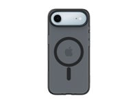 Belkin SheerForce Grip Series - Baksidesskydd för mobiltelefon - MagSafe-kompatibilitet - tillverkas av återvunna material - svart - för Apple iPhone Air MSA037HQBK