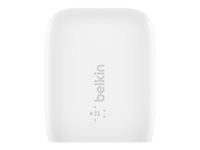 Belkin BoostCharge - Strömadapter - PPS-teknik - 20 Watt - 3 A - Strömmatning 3.1 (24 pin USB-C) - vit WCA006VFWH