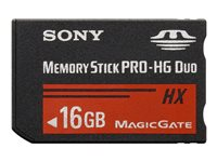 Sony MSHX16B - Flash-minneskort - 16 GB - Memory Stick PRO-HG Duo - för Cyber-shot DSC-HX10, TX100; Handycam HDR-CX740, PJ50, PJ760, PJ780, PJ790; a SLT-A65, A77 MSHX16B