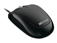 Microsoft Compact Optical Mouse 500 for Business - Mus - höger- och vänsterhänta - optisk - 3 knappar - kabelansluten - USB - svart 4HH-00002
