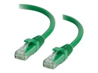 C2G - Patch-kabel - RJ-45 (hane) till RJ-45 (hane) - 3 m - UTP - CAT 5e - startad, hakfri - grön 82427