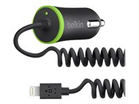 Belkin Car Charger - Strömadapter för bil (Lightning) - svart F8J074BTBLK