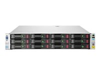 HPE StoreVirtual 4530 - Hårddiskarray - 36 TB - 12 fack (SAS-2) - HDD 3 TB x 12 - iSCSI (1 GbE), iSCSI (10 GbE) (extern) - kan monteras i rack - 2U B7E24A