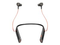 Poly Voyager 6200 - Headset - öronknopp - montering över örat - Bluetooth - trådlös, kabelansluten - aktiv brusradering - USB-C - svart - Certifierad för Microsoft-teams 7D792AA