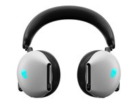 Alienware Tri-Mode Wireless Gaming Headset AW920H - Headset - fullstorlek - Bluetooth/radiofrekvens 2,4 GHz - trådlös, kabelansluten - aktiv brusradering - 3,5 mm kontakt - månljus AW920H-W-DEAM