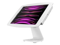 Compulocks iPad Pro 12.9" (3-6th Gen) Space Enclosure Rotating Counter Stand - Hölje - för surfplatta - låsbar - höggradig aluminium - vit - monterbar på ytor - för Apple 12.9-inch iPad Pro 303W299PSENW