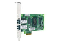 HPE StorageWorks FC1242SR - Värdbussadapter - PCIe - 4Gb Fibre Channel x 2 - för Modular Smart Array P2000 3.5-in, P2000 G3; ProLiant DL165 G7, DL360 G7, DL380 G6 AE312A