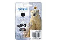 Epson 26 - 6.2 ml - svart - original - bläckpatron - för Expression Premium XP-510, 520, 600, 605, 610, 615, 620, 625, 700, 710, 720, 800, 810, 820 C13T26014012