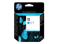 HP 11 - 28 ml - cyan - original - bläckpatron - för Business Inkjet 1000, 1100, 1200, 2300, 2800; DesignJet 110, 70; Officejet Pro K850 C4836A