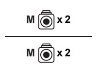 Dell Customer Kit - Nätverkskabel - LC (hane) till LC (hane) - 1 m - fiberoptisk - OM4 470-ACLV