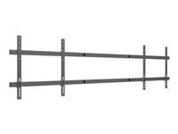 Multibrackets M Motorized Dual Screen Mount - Monteringskomponent (dubbel bildskärmsmontering) - för 2 LCD-bildskärmar - stål - svart - skärmstorlek: upp till 84 tum - monterbar på golvstativ, väggmonterbar 7350105210426