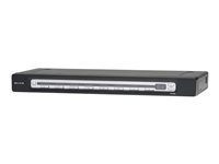 Belkin OmniView PRO3 USB & PS/2 8-Port KVM Switch - Omkopplare för tangentbord/video/mus - 8 x KVM port(s) - skrivbordsmodell, rackmonterbar F1DA108ZEA