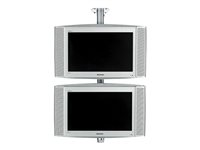 SMS Flatscreen CL ST800 - Monteringssats (takplatta, stång, takfäste) - lutning och vridning - för 4 LCD-bildskärmar - svart, aluminium - takmonterbar FS061001-P0