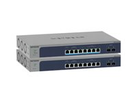 NETGEAR Smart MS510TXUP - Switch - L3 Lite - smart - 4 x 100/1000/2.5G (PoE++) + 4 x 100/1000/2.5/5/10G (PoE++) + 2 x 10 Gigabit SFP+ (upplänk) - rackmonterbar, skrivbordsmodell - PoE++ (295 W) MS510TXUP-100EUS