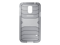 Samsung Cover+ EF-PG900 - Baksidesskydd för mobiltelefon - mörkgrå - för Galaxy S5, S5 Neo EF-PG900BSEGWW