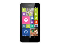 Nokia Lumia 630 - Pekskärmsmobil med Windows - 3G - 8 GB + microSDXC kortplats - 4.5" - 480 x 854 bildpunkter ( 221 ppi ) - IPS - 5 Mpix - Windows Phone 8 - vit A00018490