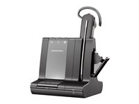 HP Poly Savi 8245-M Office - Savi 8200 series - headset - DECT - trådlös - USB-A via DECT-adapter - svart - Certifierad för Microsoft-teams 8D3H7AA#ABB