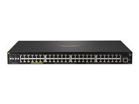 HPE Aruba 2930F 48G PoE+ 4SFP+ - Switch - L3 - Administrerad - 48 x 10/100/1000 (PoE+) + 4 x 1 gigabit/10 gigabit SFP+ (upplänk) - rackmonterbar - PoE+ (740 W) JL558A#ABB