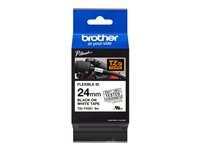 Brother TZe-FX251 - Lim - svart på vitt - Rulle ( 2,4 cm x 8 m) 1 kassett(er) hängande låda - flexibel ID-tejp - för Brother PT-D600, P750, P950; P-Touch PT-D800, E550, P750, P900, P950; P-Touch EDGE PT-P750 TZEFX251