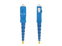 StarTech.com 2m (6.6ft) LC to SC (UPC) OS2 Single Mode Simplex Fiber Optic Cable, 9/125µm, Laser Optimized, 40G/100G, Bend Insensitive, Low Insertion Loss - LSZH Fiber Patch Cord (SPSMLCSC-OS2-2M) - Patch-kabel - LC/UPC enkelläge (hane) till SC/UPC enkelläge (hane) - 2 m - 2 mm - fiberoptisk - simplex - 9 / 125 mikrometer - OS1/OS2 - halogenfri, dubbelriktad, passiv - gul SPSMLCSC-OS2-2M