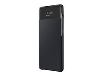 Samsung S View EF-EA725 - Vikbart fodral för mobiltelefon - svart - för Galaxy A72 EF-EA725PBEGEW