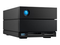 LaCie 2big Dock STLG36000400 - Hårddiskarray - 36 TB - 2 fack (SATA-600) - HDD 18 TB x 2 - Thunderbolt 3, USB 3.2 Gen 2 (extern) - med 5 års återställningsserviceplan för att rädda data STLG36000400