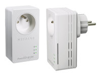 NETGEAR Powerline XAVB1601 - PowerLine adaptersats - HomePlug AV (HPAV) - vägginsticksbar XAVB1601-100PES