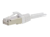 C2G Cat6a Booted Shielded (STP) Network Patch Cable - Patch-kabel - RJ-45 (hane) till RJ-45 (hane) - 2 m - STP - CAT 6a - formpressad, hakfri, tvinnad - vit 89937