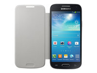Samsung Flip Cover EF-FI919B - Vikbart fodral för mobiltelefon - vit - för Galaxy S4 Mini EF-FI919BWEGWW