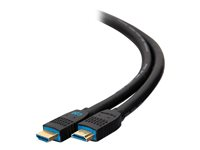 C2G 25ft Performance Series Premium High Speed HDMI Cable - 4K 60Hz In-Wall - Premium hög hastighet - HDMI-kabel - HDMI hane till HDMI hane - 7.62 m - svart C2G50196