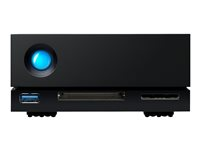 LaCie 1big Dock STHS16000800 - Hårddiskarray - 16 TB - 1 fack (SATA-600) - HDD 16 TB x 1 - USB 3.1, Thunderbolt 3 (extern) - med 5 års återställningsserviceplan för att rädda data STHS16000800