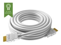 VISION Techconnect - HDMI-kabel med Ethernet - HDMI hane till HDMI hane - 1 m - vit - stöd för 4K TC 1MHDMI