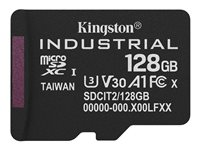 Kingston Industrial - Flash-minneskort - 128 GB - A1 / Video Class V30 / UHS-I U3 / Class10 - mikroSDXC UHS-I SDCIT2/128GBSP