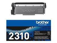 Brother TN2310 - Svart - original - tonerkassett - för Brother DCP-L2500, L2520, L2560, HL-L2300, L2340, L2360, L2365, MFC-L2700, L2720, L2740 TN2310