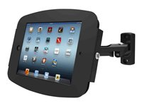 Compulocks Space Swing Arm iPad 12.9" Wall Mount Black - Hölje - Antistöld - för surfplatta - låsbar - höggradig aluminium - svart - för Apple 12.9-inch iPad Pro (1:a generation, 2a generation) 827B290SENB