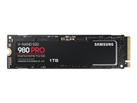 Samsung 980 PRO MZ-V8P1T0BW - SSD - krypterat - 1 TB - inbyggd - M.2 2280 - PCIe 4.0 x4 (NVMe) - buffert: 1 GB - 256 bitars AES - TCG Opal Encryption - för Intel Next Unit of Computing 12, 13 MZ-V8P1T0BW