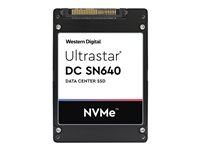 WD Ultrastar DC SN640 WUS4CB076D7P3E3 - SSD - 7680 GB - inbyggd - 2.5" - U.2 PCIe 3.1 x4 (NVMe) - 256 bitars AES 0TS1930