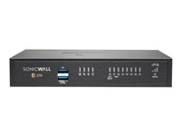 SonicWall TZ Series (Gen 7) TZ270 - Säkerhetsfunktion - med 3 års avancerad skyddsservicetjänst och Cloud Secure Edge för 1 år SIA-Basic (10 användare) och 1 år SPA-Advanced (3 användare) - 1GbE - SonicWall Promotional Tradeup - skrivbord - för SonicWall TZ270 03-SSC-2996