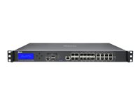 SonicWall SuperMassive 9200 - Säkerhetsfunktion - begränsad licensanvändning - 10GbE - 1U - SonicWall säkerhetsuppgradering, plusprogram (2 år) - kan monteras i rack 01-SSC-1063