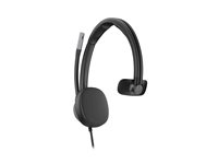 HP Poly Mission 615 - Mission 600 Series - headset - på örat - kabelansluten - USB-A, USB-C - svart - Zoomcertifierad, Works With Chromebook Certified, Google Meet-certifierad, Certifierad för Microsoft Teams Open Office C01C3AA#AC3