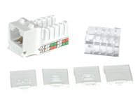 C2G Cat6 RJ45 UTP Keystone Jack - Trapetsjack - CAT 6 - RJ-45 - vit 81307