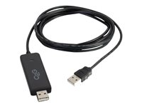 C2G USB 2.0 Driverless Transfer Cable (6ft) - Adapter för direktanslutning - USB 2.0 - USB 2.0 - svart 86000