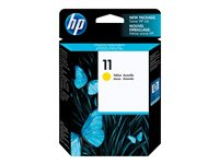 HP 11 - 28 ml - gul - original - bläckpatron - för Business Inkjet 1000, 1100, 1200, 2300, 2800; DesignJet 110, 70; Officejet Pro K850 C4838A
