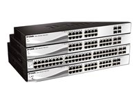 D-Link Web Smart DGS-1210-20 - Switch - Administrerad - 16 x 10/100/1000 + 4 x Gigabit SFP - skrivbordsmodell, rackmonterbar DGS-1210-20