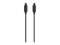 Belkin - Digial audiokabel (optisk) - TOSLINK hane till TOSLINK hane - 2 m - fiberoptisk F3Y093BT2M