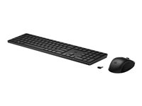 HP 655 - Sats med tangentbord och mus - trådlös - 2.4 GHz - hela norden - svart - för Pro x360 Fortis 11 G9 Notebook; ProBook 445 G9 Notebook 4R009AA#UUW