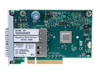 HPE InfiniBand QDR/EN 10Gb Dual Port 544FLR-QSFP - Nätverksadapter - PCIe 3.0 x8 - 10 GigE, InfiniBand - 2 portar - för ProLiant DL360p Gen8, DL385p Gen8, DL388p Gen8, DL560 Gen8, SL250s Gen8, SL270s Gen8 649283-B21