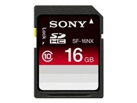 Sony - Flash-minneskort - 16 GB - Class 10 - SDHC - med Photobook - för Cyber-shot DSC-HX100; Handycam NEX-VG20; NXCAM HXR-NX3D1U, HXR-NX70, NEX-FS100 SF16NX-PHOTOBOOK